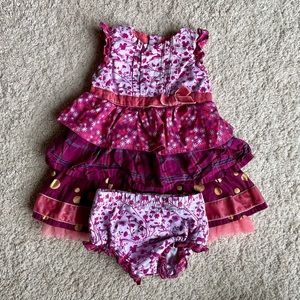 Matilda Jane dress with diaper cover